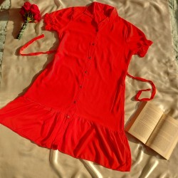 Vestido Camisero Rojo |...